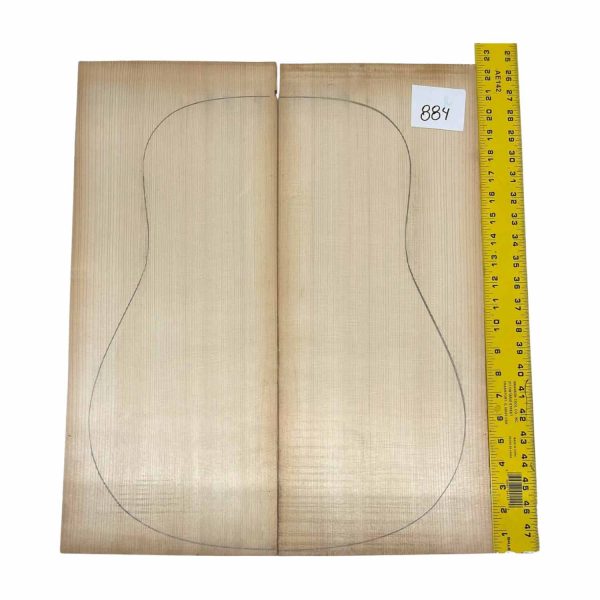 German Spruce Bookmatched Dreadnought Guitar Tops #884 Cheap - Image 2