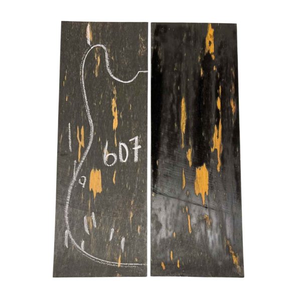 Black and White Ebony Bookmatched Guitar Drop Top 21  x 7-1 4  x 1 4  #607 Online Sale - Image 4