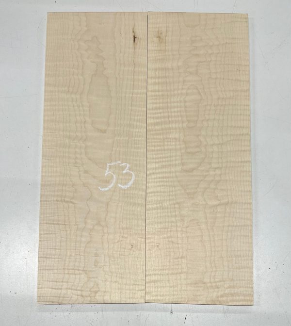 Quilted Flame Maple Bookmatched Guitar Drop Top Set - 20-7 8  x 7-1 4  x 3 8  #53 For Sale - Image 2