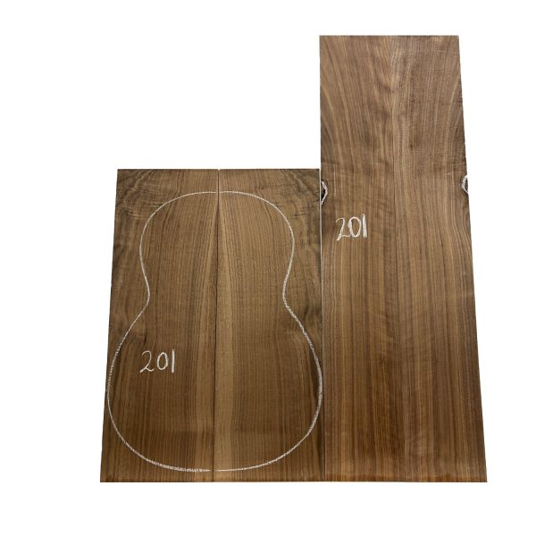 Black Walnut Classical BC Grade Guitar Back and Side Set #201 For Discount