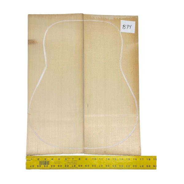 German Spruce Bookmatched Dreadnought Guitar Tops #874 Cheap