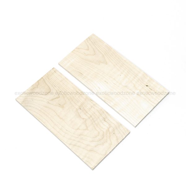 Flame Hard Maple Wood Veneer | Marquetry Inlay - 200mm x 100mm x 4mm Online Sale - Image 5
