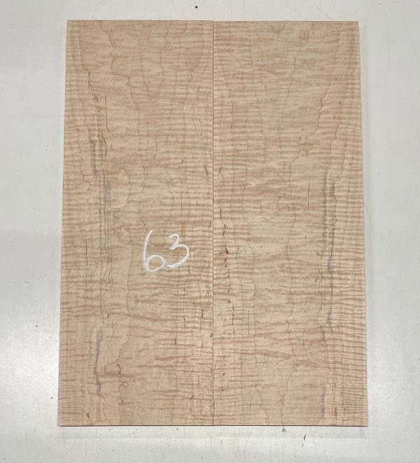 Quilted Flame Maple Bookmatched Guitar Drop Top Set - 20  x 7-1 4  x 3 8  #63 For Cheap - Image 2