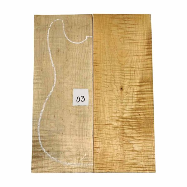 Quilted Flame Maple Bookmatched Guitar Carved Tops 20  x 7-1 4  x 1-1 4  #03 Fashion - Image 4