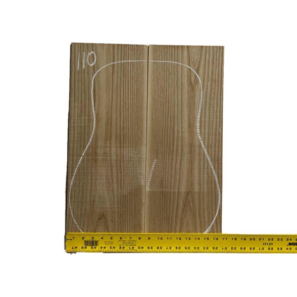 White Ash Dreadnought Guitar Back & Side Set #110 Fashion - Image 2