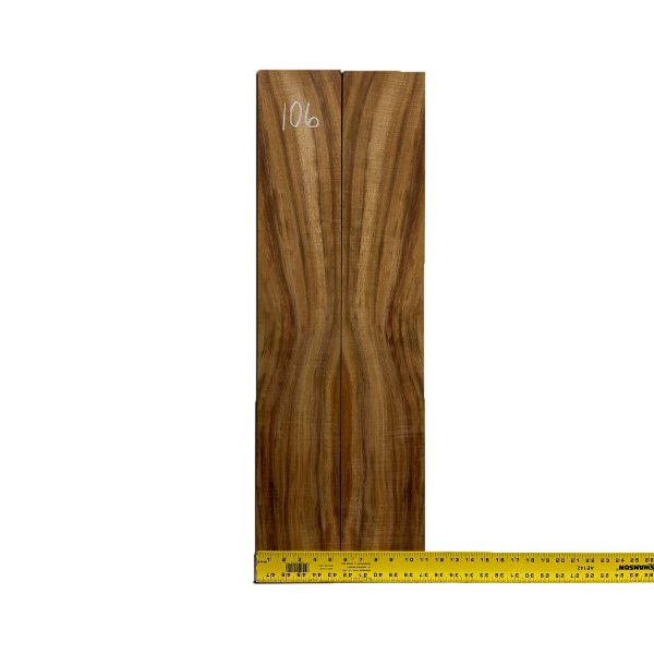 Flame Hawaiian Koa Dreadnought AAA Grade Guitar Back & Side Set #106 For Cheap - Image 4