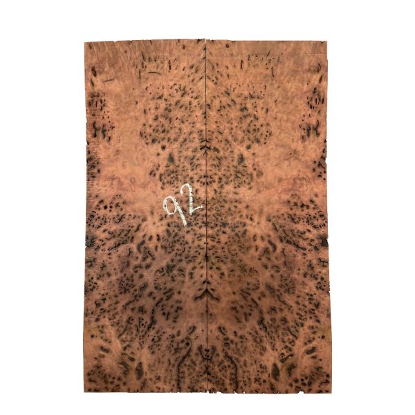 Australian Red Gum Burl Acoustic  Electric Guitar Wood Drop Top Set | 21  x 14  x 3 8   #92 Hot on Sale - Image 3