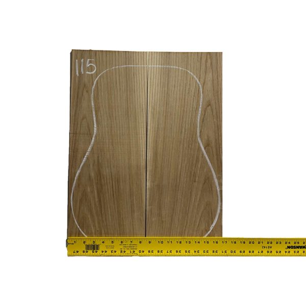 White Ash Dreadnought Guitar Back & Side Set #115 For Discount - Image 2