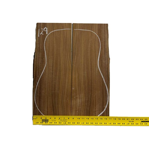 Flame Hawaiian Koa Dreadnought AAA Grade Guitar Back & Side Set #129 Cheap - Image 2