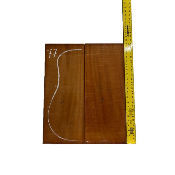 Indian Genuine Mahogany (Old Grown) Dreadnought Guitar Back & Side Sets #52 #77 Cheap - Image 3