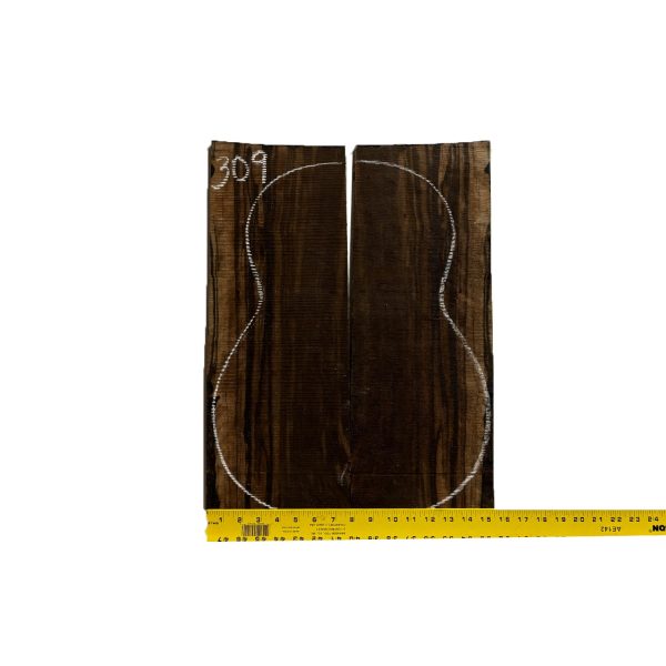 Macassar Ebony Classical Guitar Back & Side Sets #309 Online now - Image 2