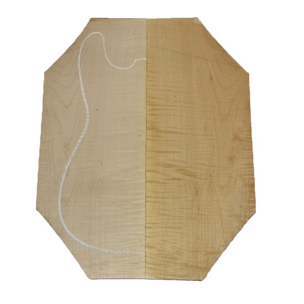 Flame Hard Maple Electric Guitar Drop Top - 21-1 2  x 8-3 8  x 1 4  #1003 Online Hot Sale - Image 3