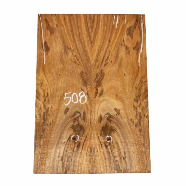 Curly Flame Hawaiian Koa Bookmatched Guitar Drop Tops 21  x 7-1 4  x 1 4  #508 For Cheap