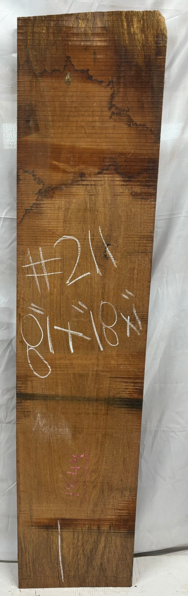 Merbau Lumber Live Edge Slab - 81  x 18  x 1  #211 For Discount - Image 2