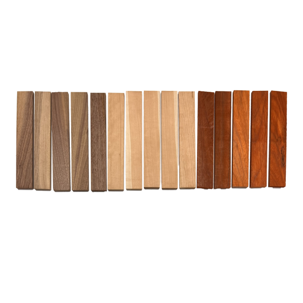 Pack of 15,Mixed Wood Thin Stock Thin Dimensional Lumber, DIY Craft Carving Lumber Boards ( Padauk,Cherry,Walnut) For Sale - Image 5