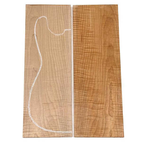 Curly Flame Hard Maple Drop Top 21  x 7-1 4  x 3 8  #27-D For Discount - Image 5
