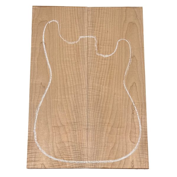 Curly Flame Hard Maple Drop Top 21  x 7-1 4  x 3 8  #27-D For Discount - Image 3