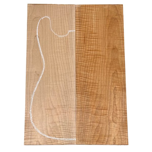 Curly Flame Hard Maple Drop Top 21  x 7-1 4  x 3 8  #27-D For Discount - Image 4