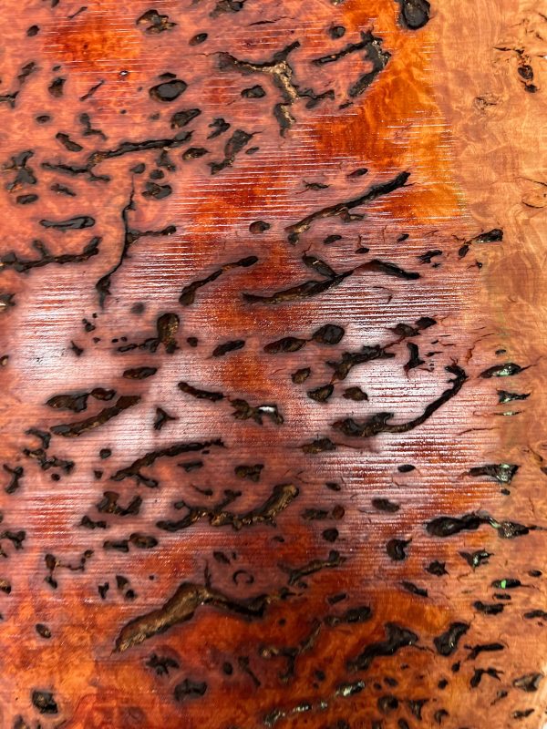 Australian Red Gum Burl Acoustic  Electric Guitar Wood Drop Top Set | 21  x 14  x 3 8   #84 Discount - Image 2