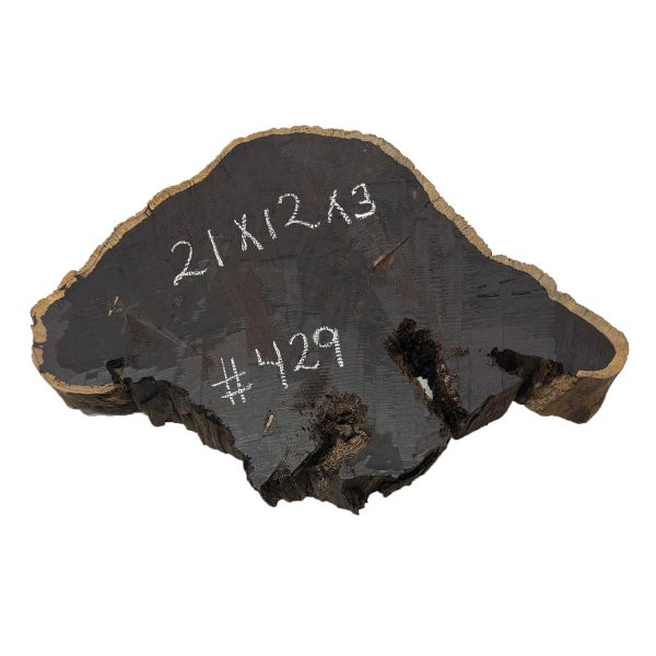 African Blackwood Live Edge Slab Cookies - 21 x 12 x 3  #429 Online