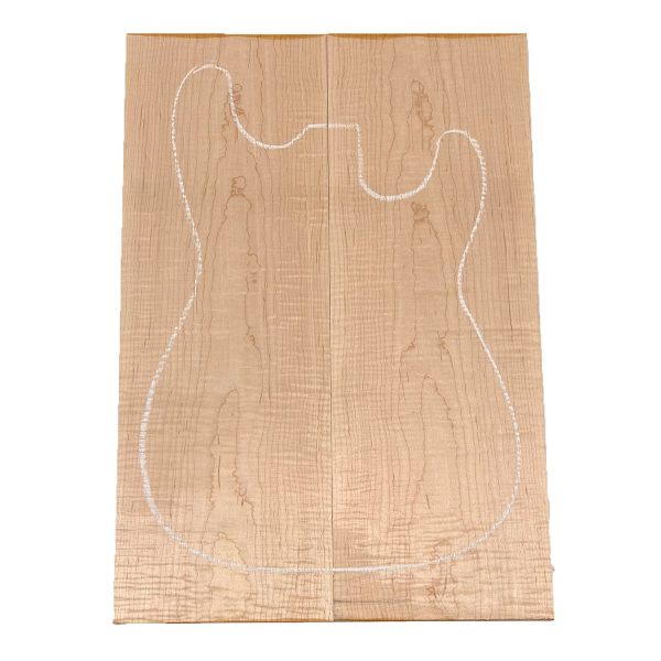 Curly Flame Hard Maple Drop Top 21  x 7-1 4  x 3 8  #154-B For Sale - Image 3
