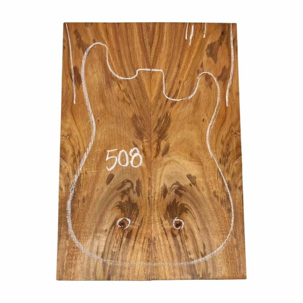 Curly Flame Hawaiian Koa Bookmatched Guitar Drop Tops 21  x 7-1 4  x 1 4  #508 For Cheap - Image 2