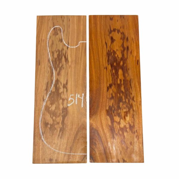 Curly Flame Hawaiian Koa Bookmatched Guitar Drop Tops 21  x 7-1 4  x 1 4  #514 For Cheap - Image 4
