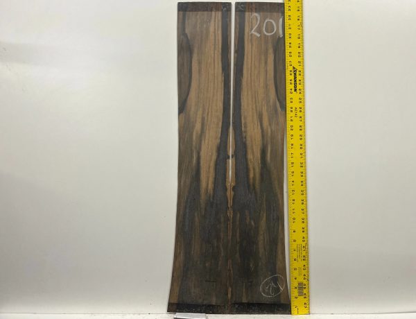 Crelicam Gaboon Ebony Dreadnought Guitar Side Set #201 Discount - Image 3