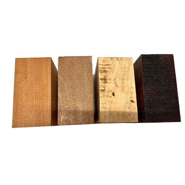 Pack Of 4, Bowl Blanks 6  x 6  x 3  | (Tamarind, Mango, Mahogany, Purpleheart) Sale - Image 5