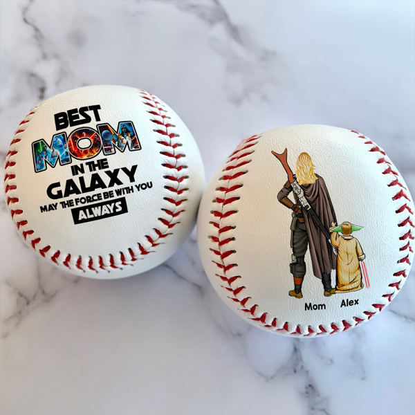 Personalized Gift For Mom Baseball Mother s Day - Best Mom In The Galaxy 061ACHU050425HHHG Online Hot Sale - Image 4
